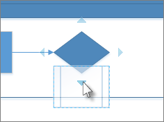 Drop shape on autoconnect arrow