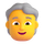 Teams person white hair emoji