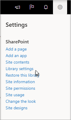 Go to Settings, Library Settings