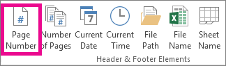 In the Header & Footer Elements group, click Page Number
