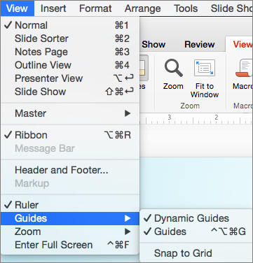 Grid and guide options