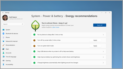 Check out new energy-efficient settings