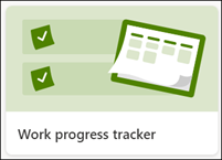 Work progress list tracker