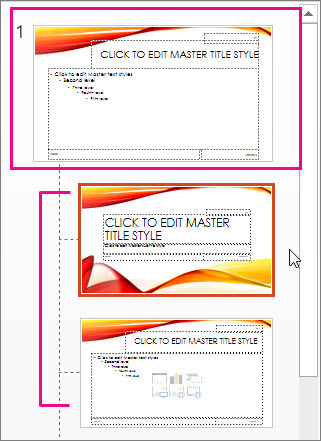 Slide Master and two layouts