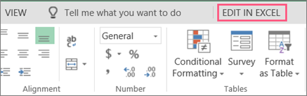 Button to Edit in Excel