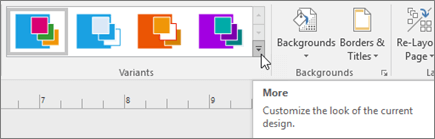 Visio Variants ribbon