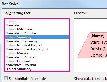 Change the look and content in your task boxes.