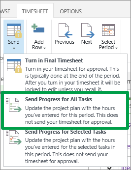 Send Progress for All Tasks