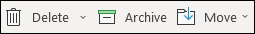 The Delete and Archive menu items