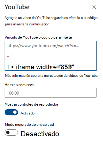 Cuadro de herramientas de YouTube