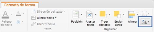 Botón Girar en la pestaña Formato.