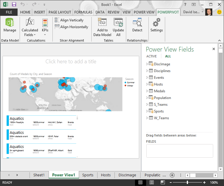 demasiadas tablas disponibles en el libro de Excel