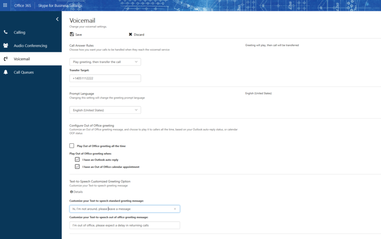 Portal de configuración de usuario