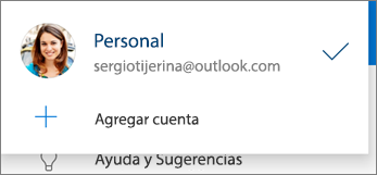 Agregar cuenta en la aplicación de OneDrive para Android