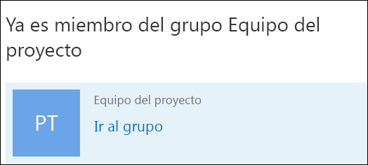 Unirse a un grupo en Outlook