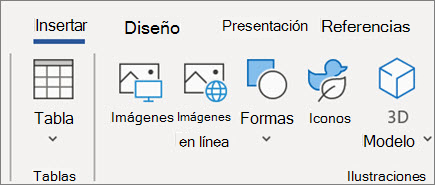 Insertar imágenes en Word