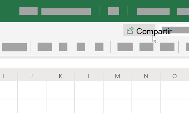 Seleccione Compartir para compartir con sus colaboradores.