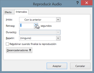 Retrasar el audio