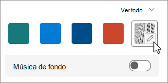 Captura de pantalla del botón Editar imagen de fondo