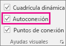 Active o desactive la opción Conexión automática, en la pestaña Vista, para activar o desactivar la conexión automática.