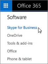 Lista de software de Office 365 con Skype Empresarial