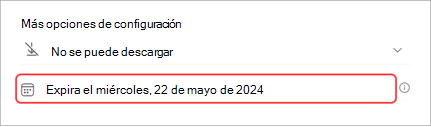 Extender la fecha de expiración de una grabación del ayuntamiento.