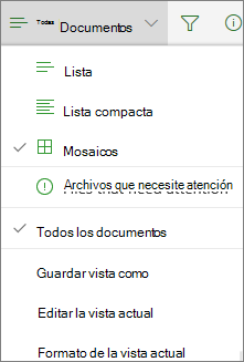 Office 365 Cambiar la vista de biblioteca de documentos