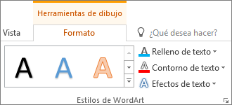 Grupo Estilos de WordArt