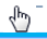 Cursor de la mano que señala en Power View