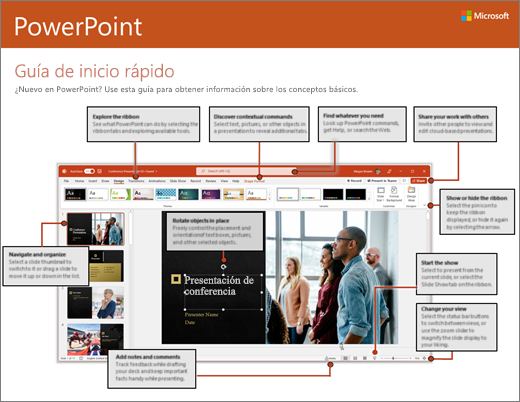 Guía de inicio rápido de PowerPoint 2016 (Windows)