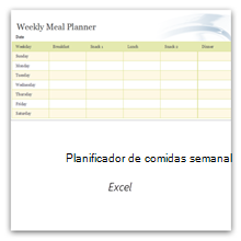 Seleccione esto para obtener la plantilla Planificador de comidas semanal.