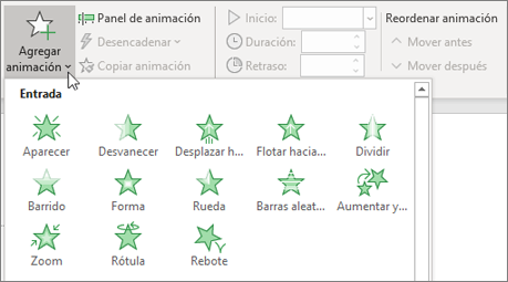 Agregar animación en Office 365 PowerPoint