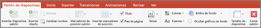 Patrón de diapositivas de PowerPoint para Mac