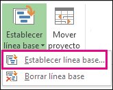 Defina una línea base para el proyecto