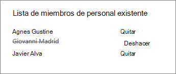 Quitar a un miembro del personal del bloc de notas para docentes