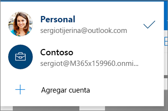 Cambio entre cuentas en la aplicación de OneDrive para Android