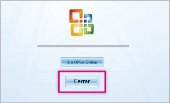 Después de la instalación de Office, haga clic en Cerrar.