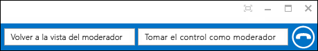Vover/Tomar el control como moderador