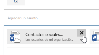 Una captura de pantalla del botón Eliminar datos adjuntos.