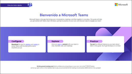 Guía descargable para el nuevo aspecto de Teams