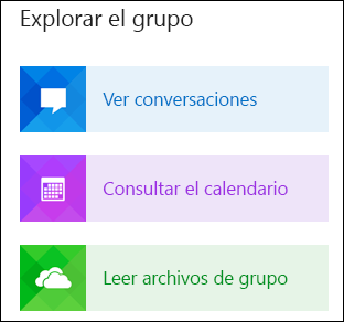 Explorar un grupo en Outlook