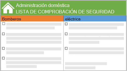 Imagen conceptual de una lista de comprobación de seguridad