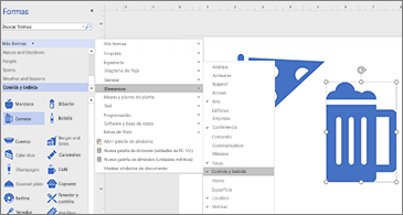 Diagrama con dos iconos