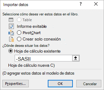 Importar datos