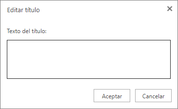 Cuadro Editar título