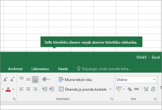 Töölehe ülaosa kattub teise töölehe sakkidega