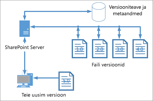 Versioning storage diagram