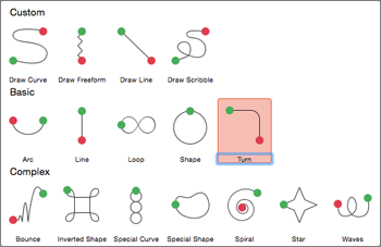 Apply an path animation on the Animations tab