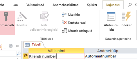 Selecting a primary key field in a new Access table