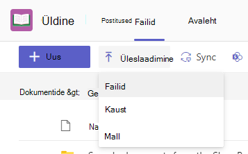 failide üleslaadimine